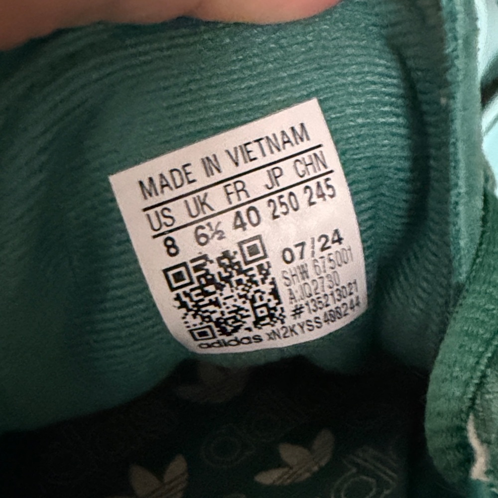 Adidas Green and White Spezial Sneakers - Picture 3 of 3